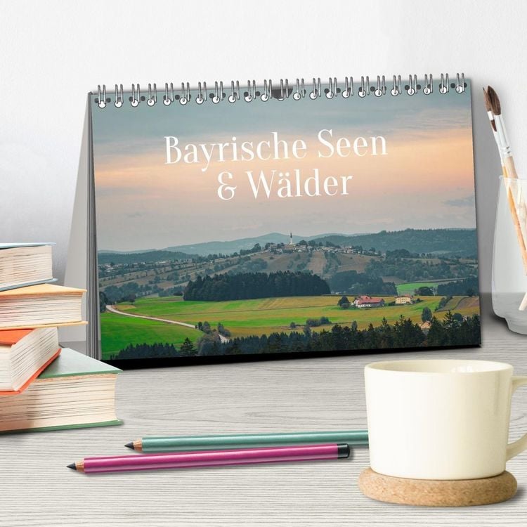 Produktbild: Bayrische Seen und W&auml;lder (Tischkalender 2027 DIN A5 quer), CALVENDO Monatskalender