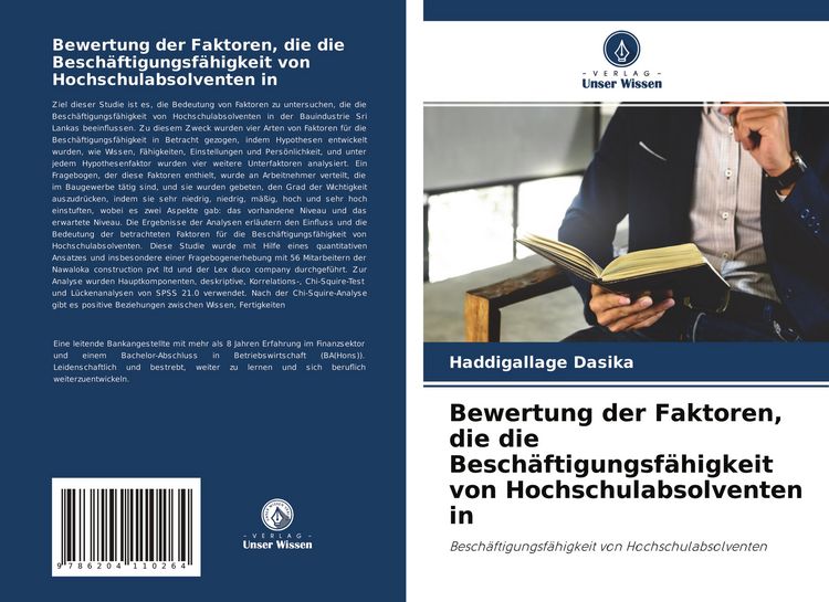 Produktbild: Bewertung der Faktoren, die die Besch&auml;ftigungsf&auml;higkeit von Hochschulabsolventen in