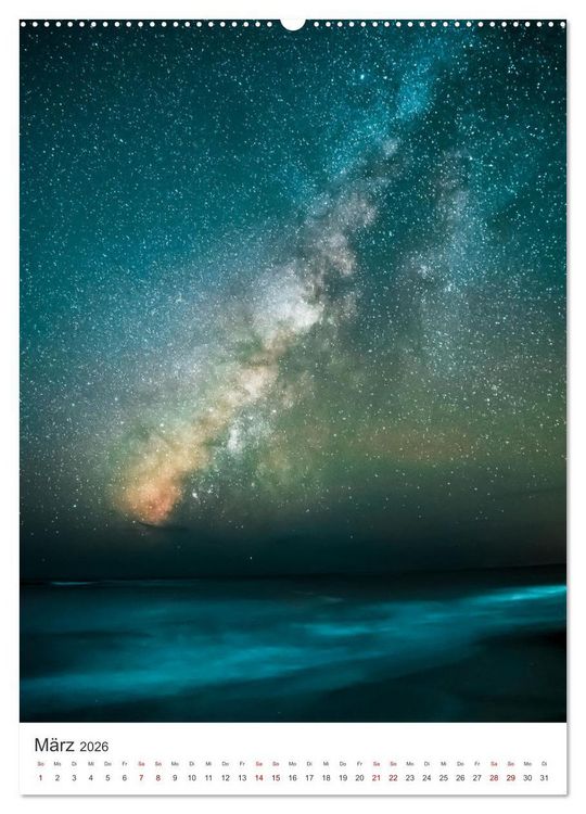 Produktbild: Milchstra&szlig;e - Unsere faszinierende Galaxie. (Wandkalender 2026 DIN A2 hoch), CALVENDO Monatskalender