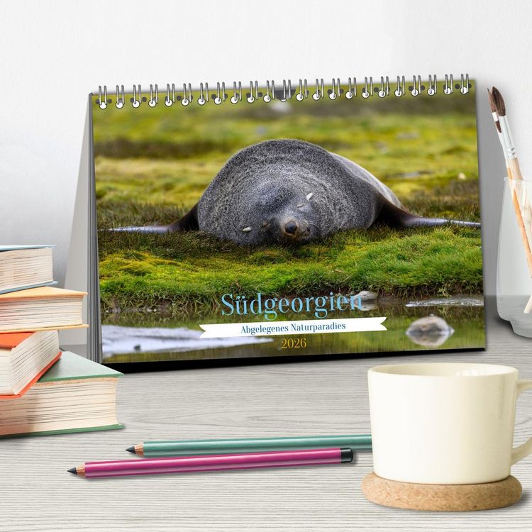 Produktbild: S&uuml;dgeorgien - Abgelegenes Naturparadies (Tischkalender 2026 DIN A5 quer), CALVENDO Monatskalender