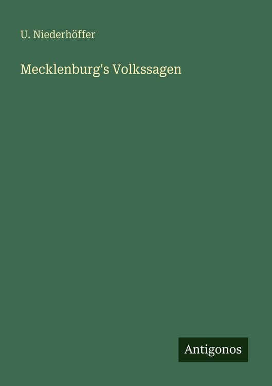 Produktbild: Mecklenburg's Volkssagen