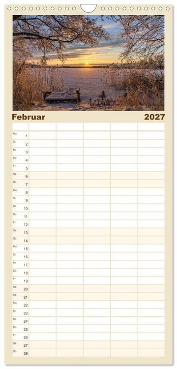 Produktbild: Familienplaner 2027 - Magische Stimmungen in Mecklenburg-Vorpommern mit 5 Spalten (Wandkalender, 21 x 45 cm) CALVENDO