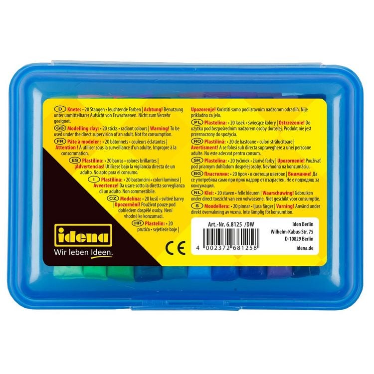 Produktbild: Idena Knetbox 20 Stangen