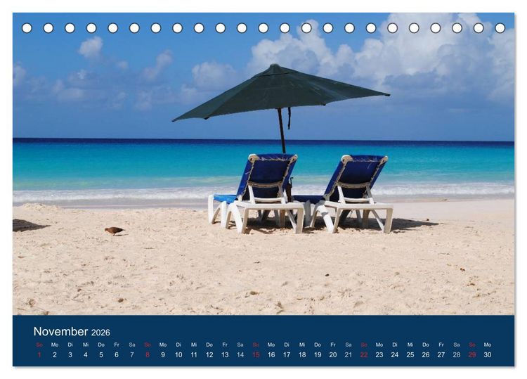 Produktbild: Traumstr&auml;nde (Tischkalender 2026 DIN A5 quer), CALVENDO Monatskalender