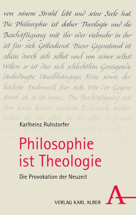 Produktbild: Philosophie ist Theologie
