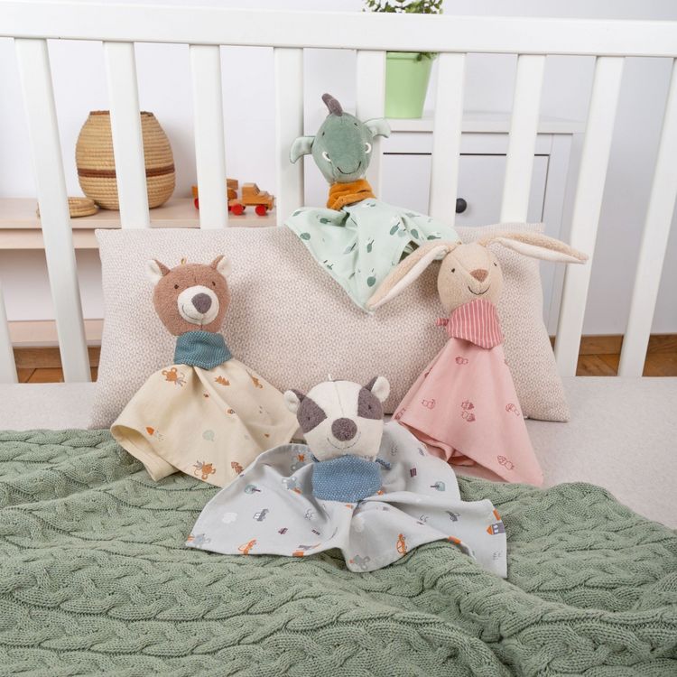 Produktbild: Sigikid 39990 - Schnuffeltuch Hase, sigibaby, Baumwolle, 6x7x24cm