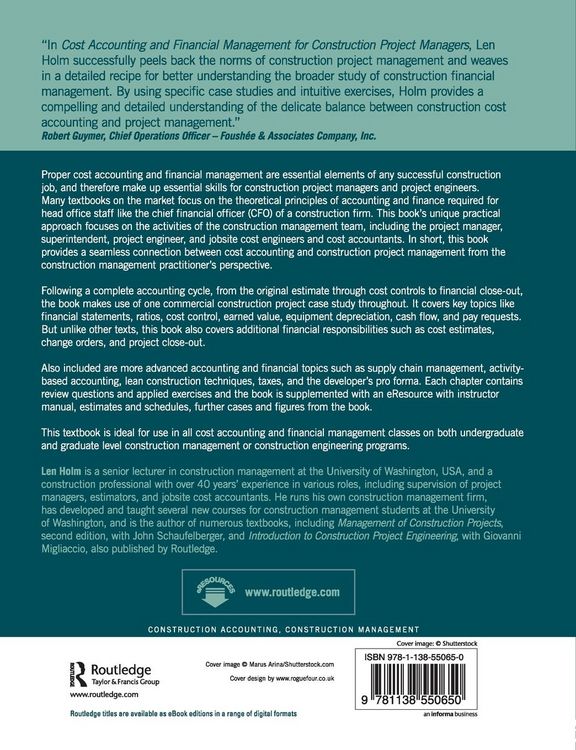 Produktbild: Cost Accounting and Financial Management for Construction Project Managers