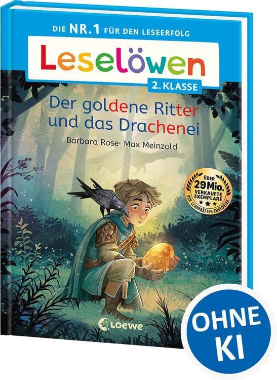 Produktbild: Lesel&ouml;wen 2. Klasse - Der goldene Ritter und das Drachenei