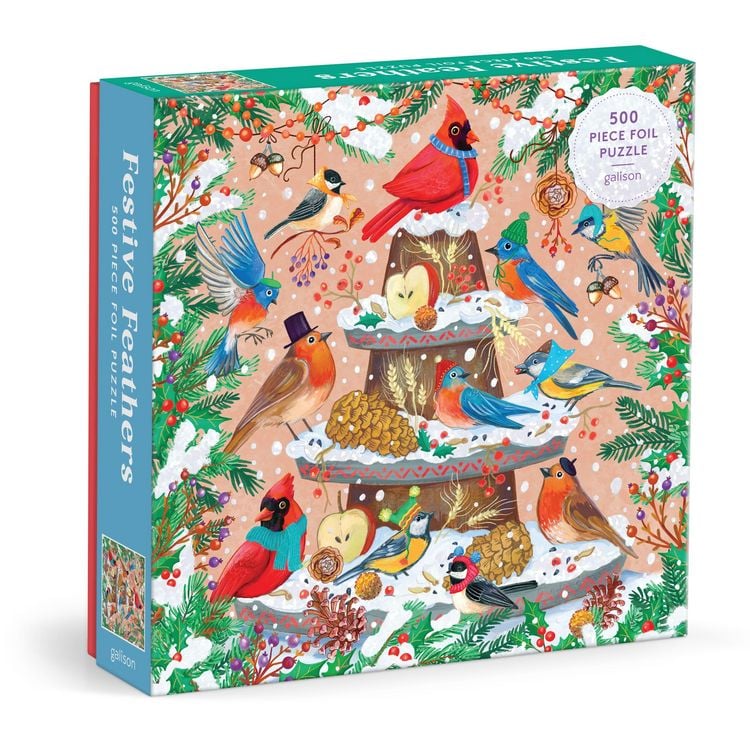 Produktbild: Festive Feathers 500 Piece Foil Puzzle