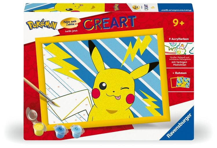 Produktbild: CreArt, Malen nach Zahlen Kinder Pokémon - Freches Pikachu
