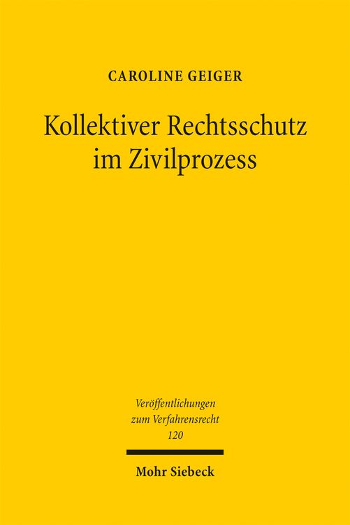Produktbild: Kollektiver Rechtsschutz im Zivilprozess