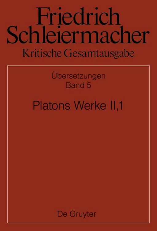 Produktbild: Platons Werke II,1, Berlin 1805. 1818