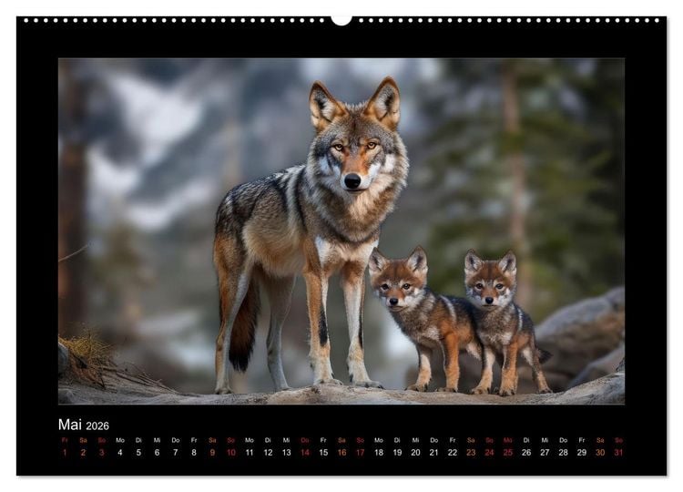 Produktbild: Geheimnisvolle Wildnis Deutschlands (hochwertiger Premium Wandkalender 2026 DIN A2 quer), Kunstdruck in Hochglanz