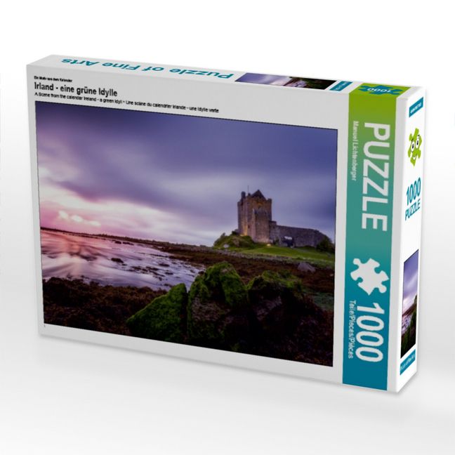 Produktbild: CALVENDO Puzzle Ein Motiv aus dem Kalender Irland - eine gr&uuml;ne Idylle | 1000 Teile Lege-Gr&ouml;&szlig;e 64x48cm Foto-Puzzle f&uuml;r gl&uuml;ckliche Stunden