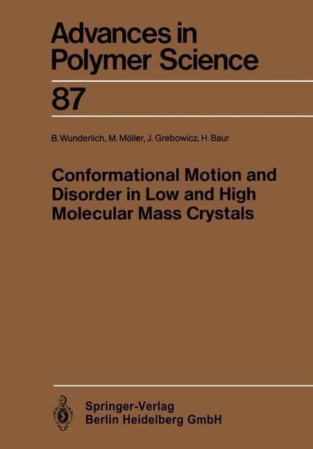 Produktbild: Conformational Motion and Disorder in Low and High Molecular Mass Crystals