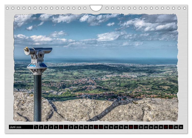Produktbild: Impressionen - von und rund um San Marino (Wandkalender 2026 DIN A4 quer), CALVENDO Monatskalender