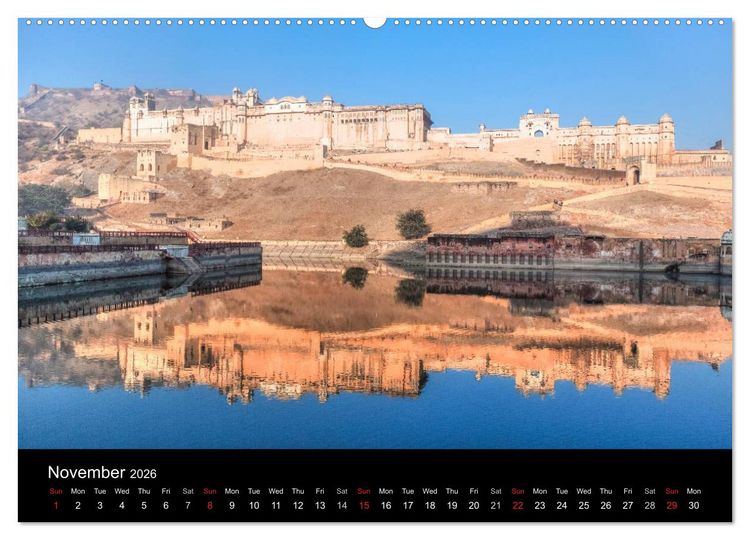 Produktbild: India - Magical Cities and Landscapes (High Quality Premium Wall Calendar 2026 DIN A2 landscape),CALVENDO 12 Month Wall Calendar