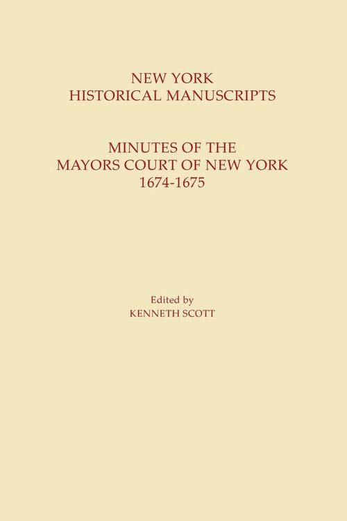 Produktbild: New York Historical Manuscripts
