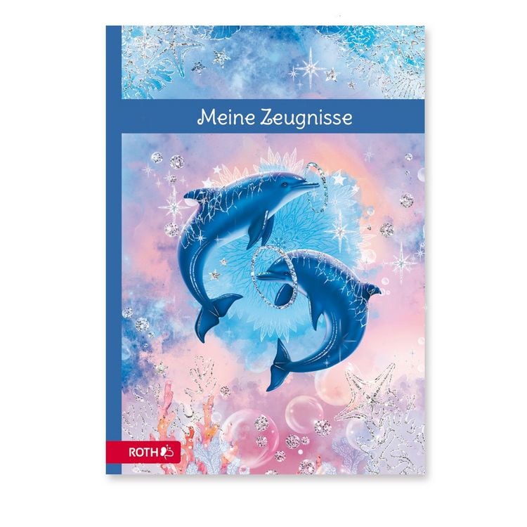 Produktbild: Zeugnismappe mit Design und Effekt,Delfine