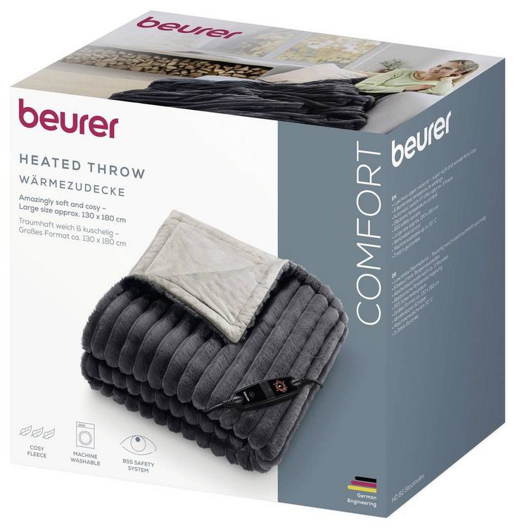 Produktbild: Beurer HD 82 Stockholm Heizdecke Grau