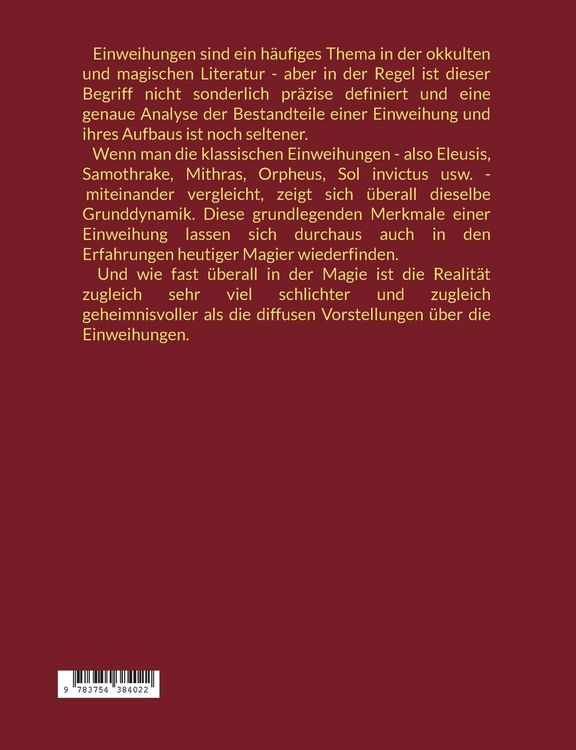 Produktbild: Einweihungen f&uuml;r Anf&auml;nger