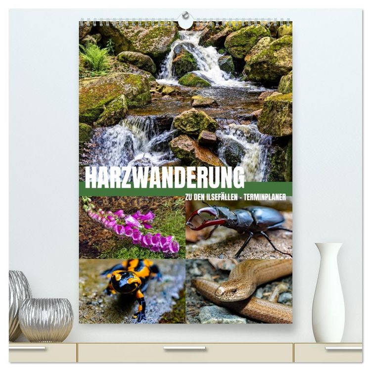 Produktbild: Harzwanderung zu den Ilsef&auml;llen - Terminplaner (hochwertiger Premium Wandkalender 2026 DIN A2 hoch), Kunstdruck in Hochglanz