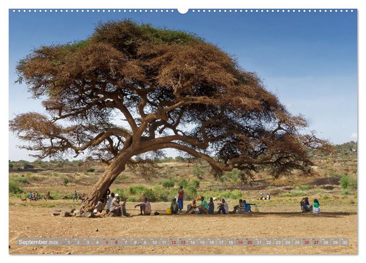 Produktbild: neunziggrad photoart: &auml;thiopien von nord nach s&uuml;d (hochwertiger Premium Wandkalender 2026 DIN A2 quer), Kunstdruck in Hochglanz