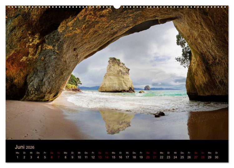 Produktbild: S&uuml;dseetraum Neuseeland (hochwertiger Premium Wandkalender 2026 DIN A2 quer), Kunstdruck in Hochglanz