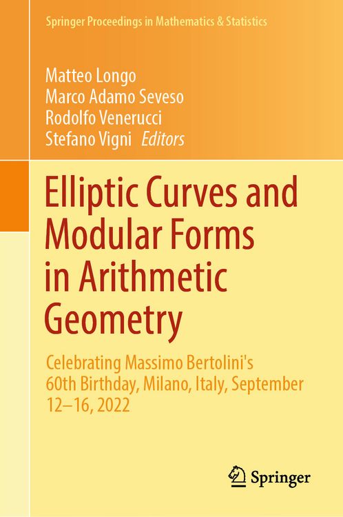 Produktbild: Elliptic Curves and Modular Forms in Arithmetic Geometry