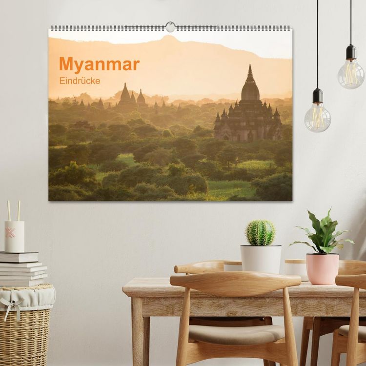 Produktbild: Myanmar - Eindr&uuml;cke (Wandkalender 2026 DIN A2 quer), CALVENDO Monatskalender