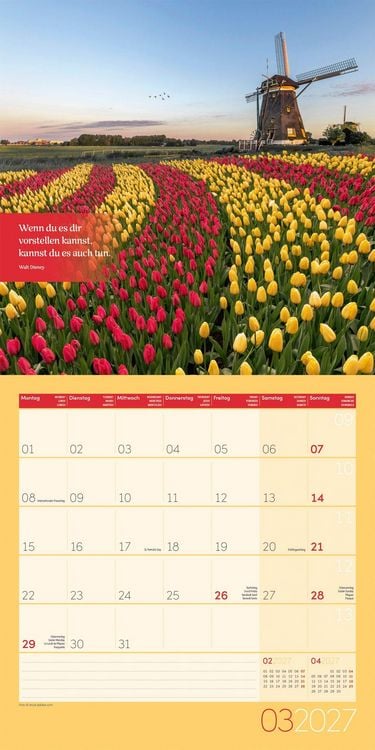 Produktbild: Momente f&uuml;r Dich Kalender 2027 - 30x30 - Art12