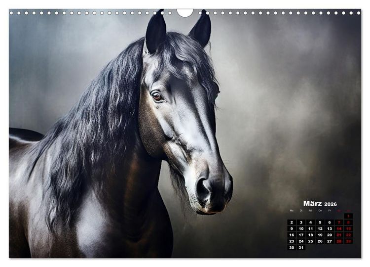 Produktbild: Only Black (Wandkalender 2026 DIN A3 quer), CALVENDO Monatskalender