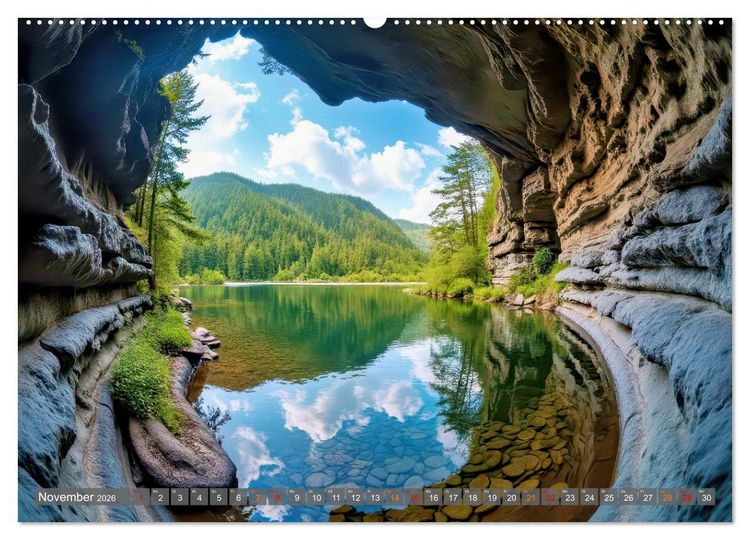 Produktbild: Fisheye Fotografie (Wandkalender 2026 DIN A2 quer), CALVENDO Monatskalender