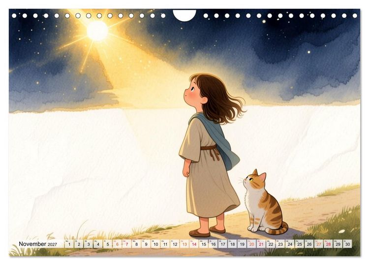 Produktbild: Luna, Minka und die Bibel (Wandkalender 2027 DIN A4 quer), CALVENDO Monatskalender