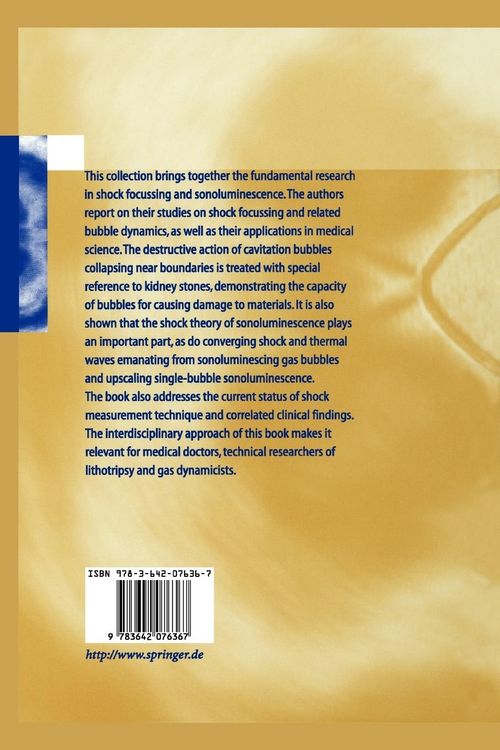 Produktbild: Shock Focussing Effect in Medical Science and Sonoluminescence