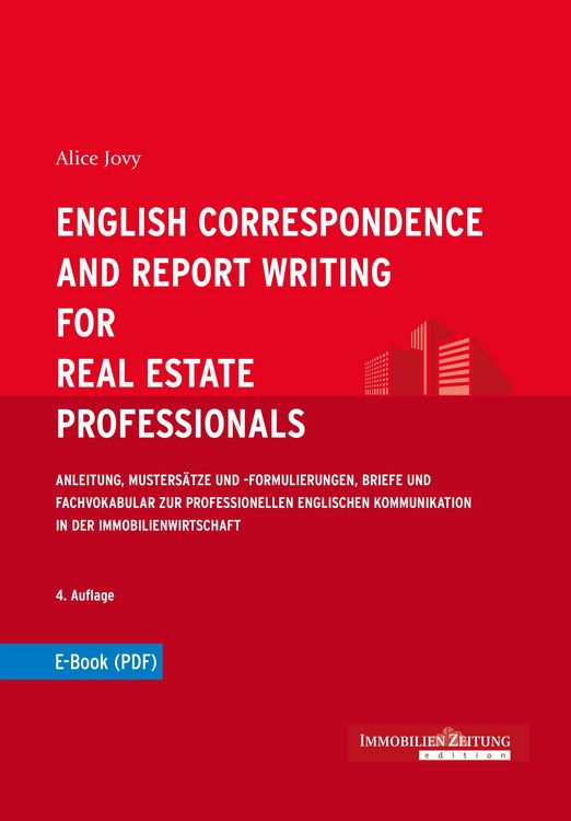 Produktbild: English Correspondence and Report Writing for Real Estate Professionals