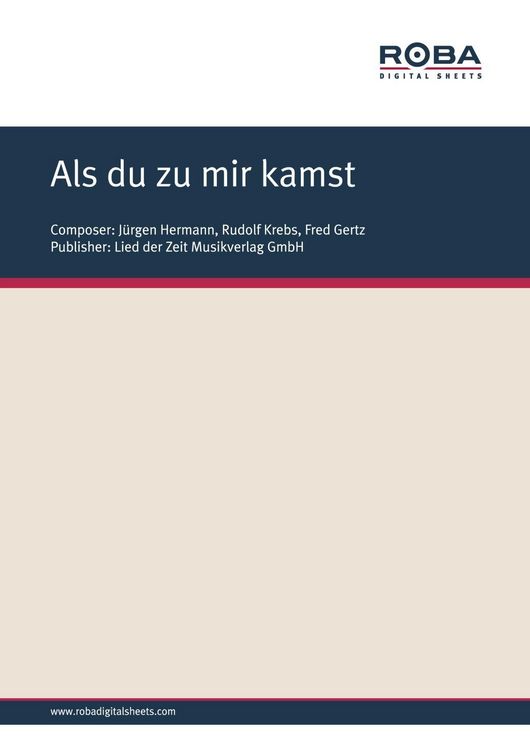 Produktbild: Als du zu mir kamst