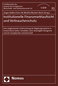 Produktbild: Institutionelle Finanzmarktaufsicht und Verbraucherschutz