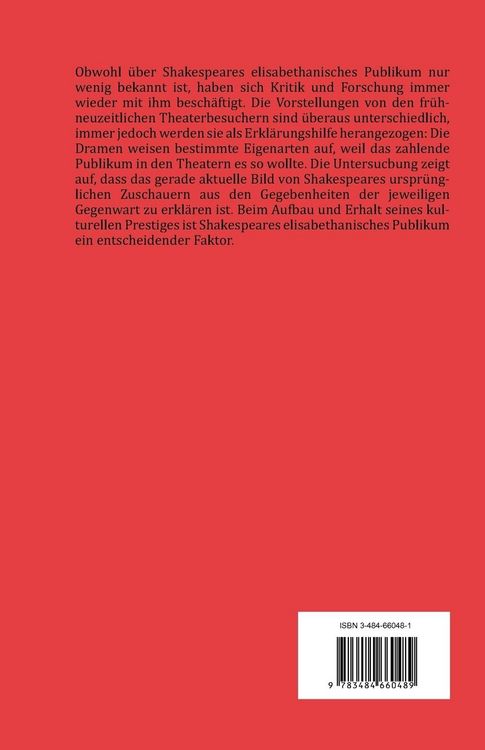 Produktbild: Shakespeares elisabethanisches Publikum