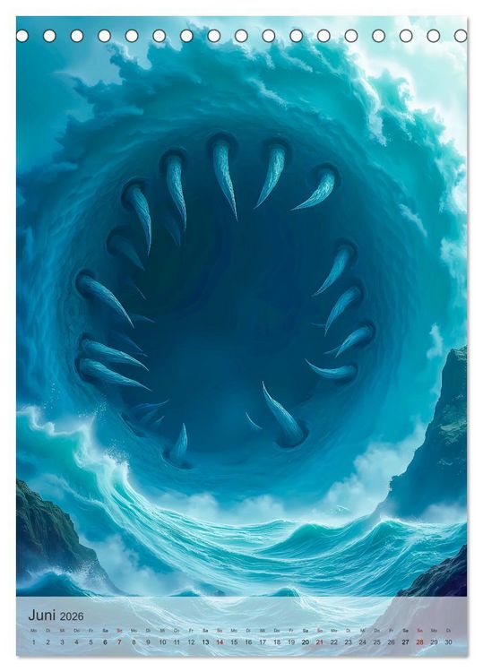 Produktbild: Griechische Mythologie - G&ouml;tter, Helden und Monster (Tischkalender 2026 DIN A5 hoch), CALVENDO Monatskalender