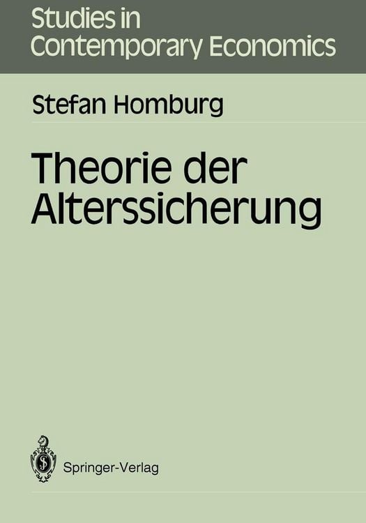Produktbild: Theorie der Alterssicherung