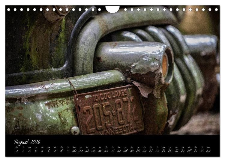 Produktbild: Oldtimer - verlassen verrostet vergessen (Wandkalender 2026 DIN A4 quer), CALVENDO Monatskalender