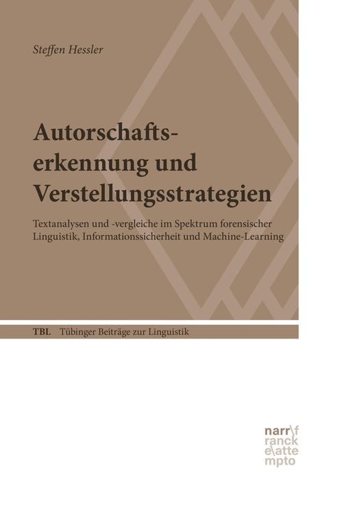 Produktbild: Autorschaftserkennung und Verstellungsstrategien