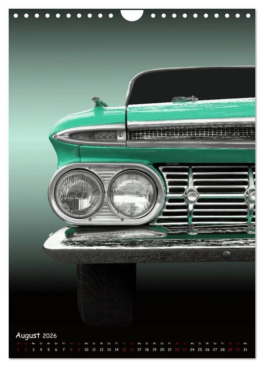 Produktbild: Faszination US Klassiker 1955 bis 1967 (Wandkalender 2026 DIN A4 hoch), CALVENDO Monatskalender