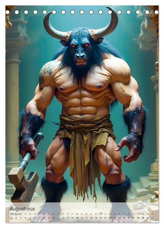 Produktbild: Griechische Mythologie - G&ouml;tter, Helden und Monster (Tischkalender 2026 DIN A5 hoch), CALVENDO Monatskalender
