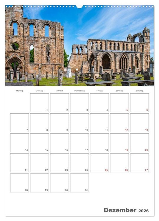 Produktbild: Schottland - Reiseplaner (Wandkalender 2026 DIN A2 hoch), CALVENDO Monatskalender