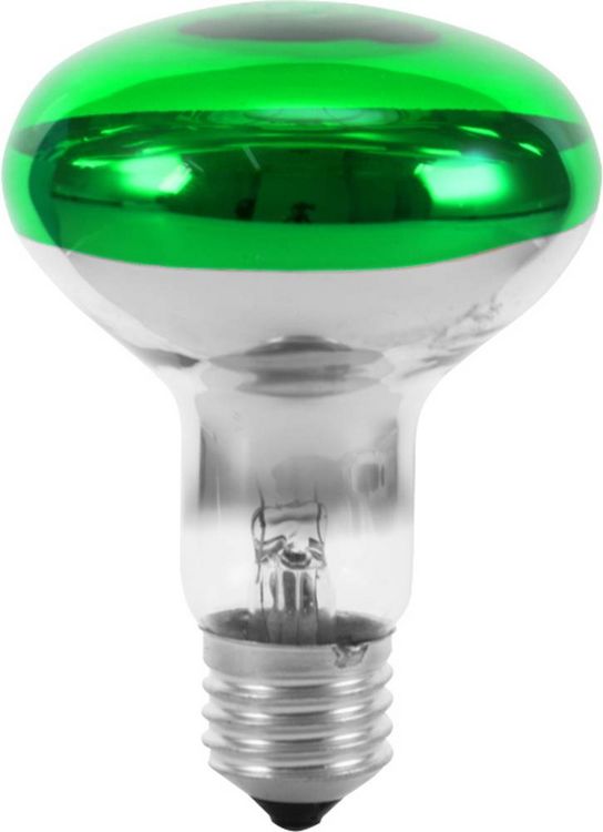 Produktbild: Eurolite 9210410U Gl&uuml;hlampe E27 Reflektor 60W Gr&uuml;n (&Oslash; x L) 80mm x 110mm 1St.