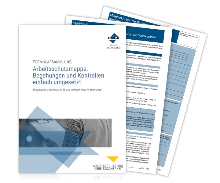 Produktbild: Arbeitsschutzmappe: Begehungen und Kontrollen einfach umgesetzt