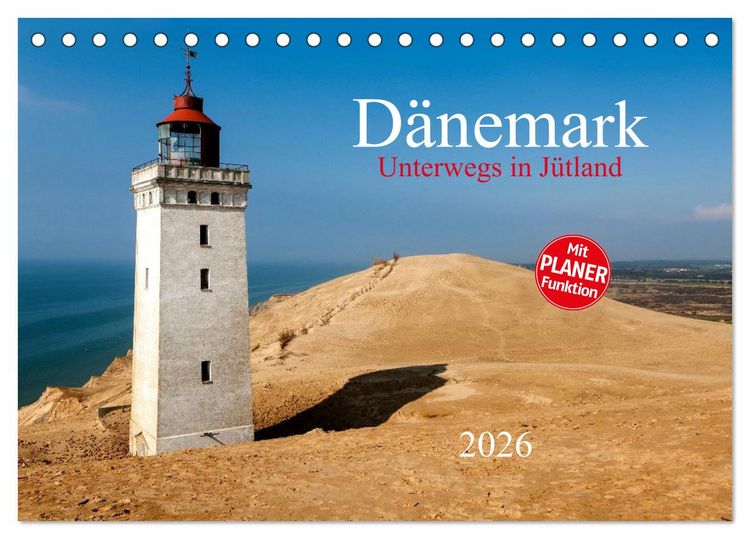 Produktbild: D&auml;nemark &ndash; Unterwegs in J&uuml;tland 2026 (Tischkalender 2026 DIN A5 quer), CALVENDO Monatskalender