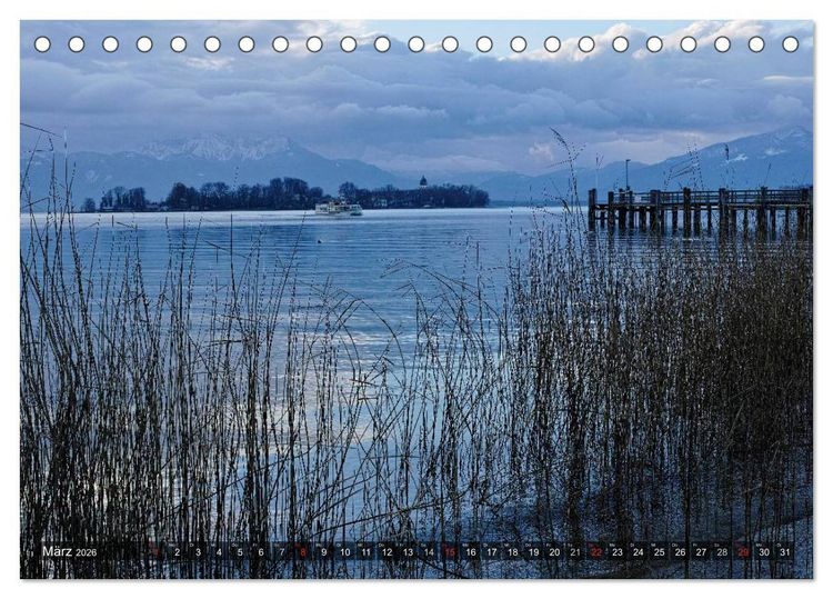 Produktbild: Stille Tage am Chiemsee (Tischkalender 2026 DIN A5 quer), CALVENDO Monatskalender